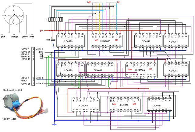 6 motor stepper driver